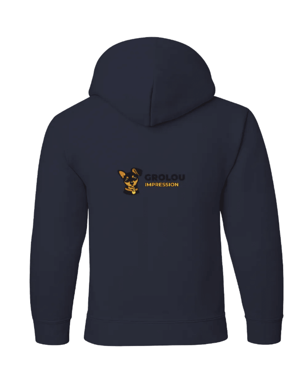 Coton ouaté personnalisé pour enfant – Sweat à capuche (hoodie) - Impression DTF |GroLou Impression