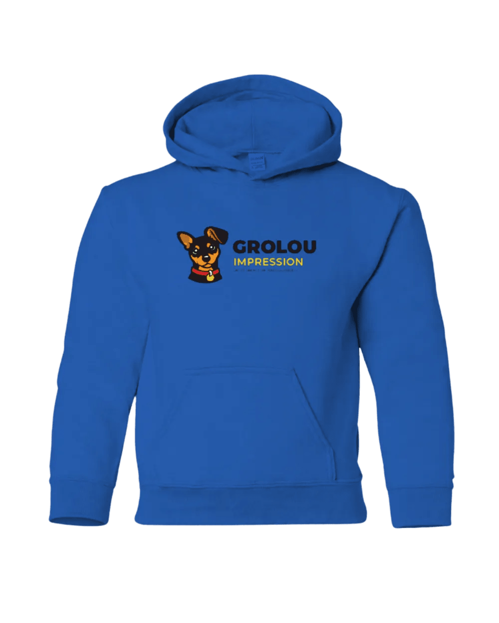 Coton ouaté personnalisé pour enfant – Sweat à capuche (hoodie) - Impression DTF |GroLou Impression