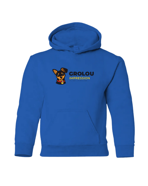 Coton ouaté personnalisé pour enfant – Sweat à capuche (hoodie) - Impression DTF |GroLou Impression