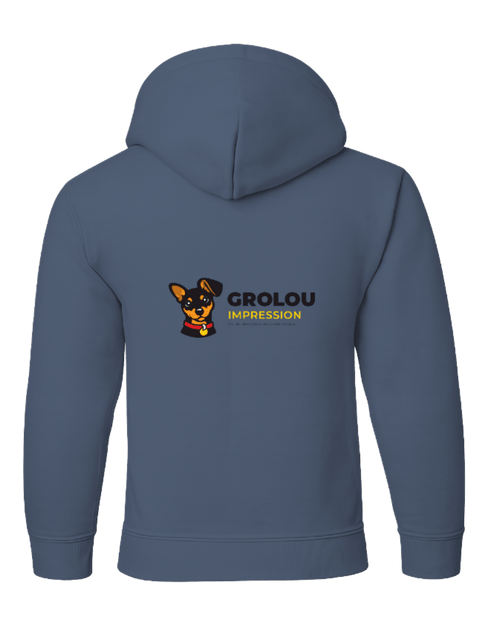Coton ouaté personnalisé (hoodie) – impression professionnelle au Québec |GroLou Impression